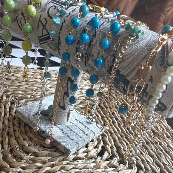 Imperial jade hamsa hand charm beaded bracelet handmade rosary link adjustable - Picture 12 of 12